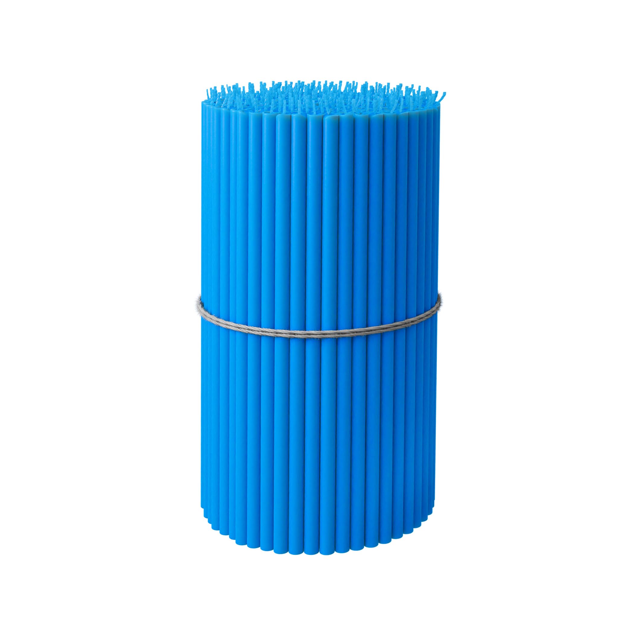 BlueBee Pure Beeswax Candles Bulk for Home - 40pcs Tall Thin Taper Candles + 2 Holders, Honey Scent, Smokeless, Long-Burn, All Natural for Church Prayer, Hanukkah, Birthday Cake, Christmas Advent