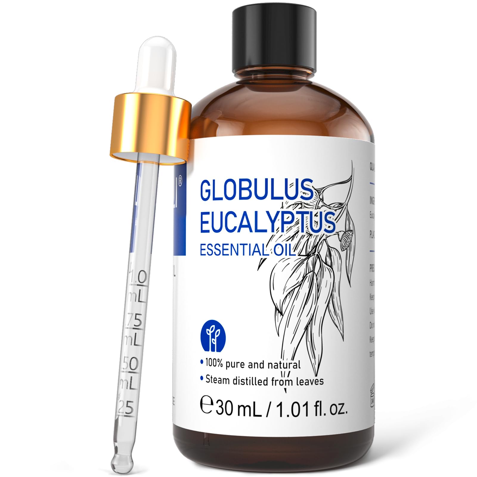 HIQILI Sandalwood Essential Oils 1 Fl Oz, 100% Pure Natural Therapeutic Grade for Skin, Diffuser, Perfume, Candle Soap Making, Includes Premium Quality Glass Dropper