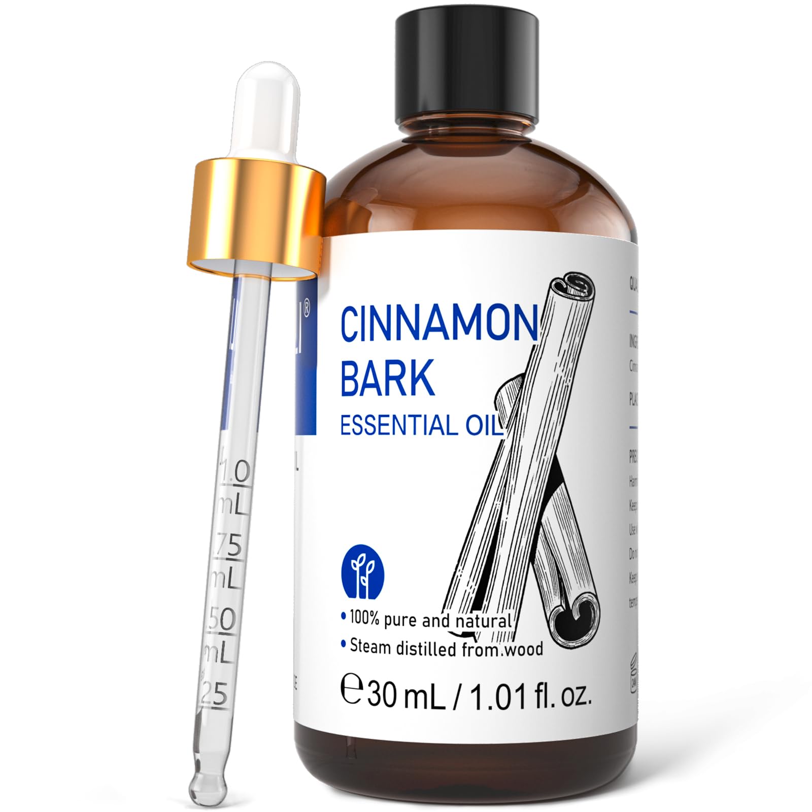 HIQILI Sandalwood Essential Oils 1 Fl Oz, 100% Pure Natural Therapeutic Grade for Skin, Diffuser, Perfume, Candle Soap Making, Includes Premium Quality Glass Dropper