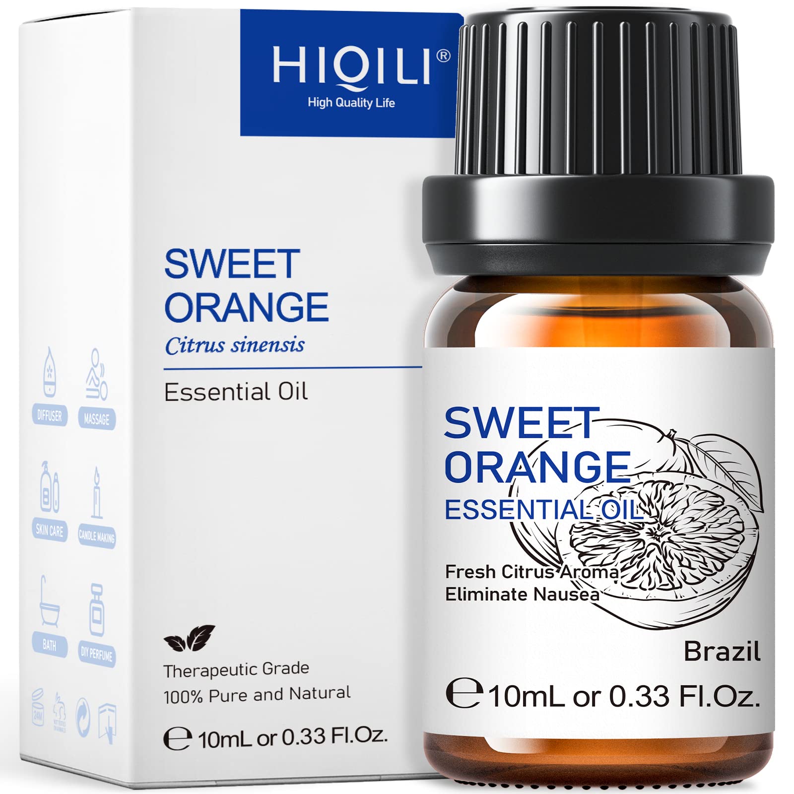 HIQILI Sandalwood Essential Oils 1 Fl Oz, 100% Pure Natural Therapeutic Grade for Skin, Diffuser, Perfume, Candle Soap Making, Includes Premium Quality Glass Dropper