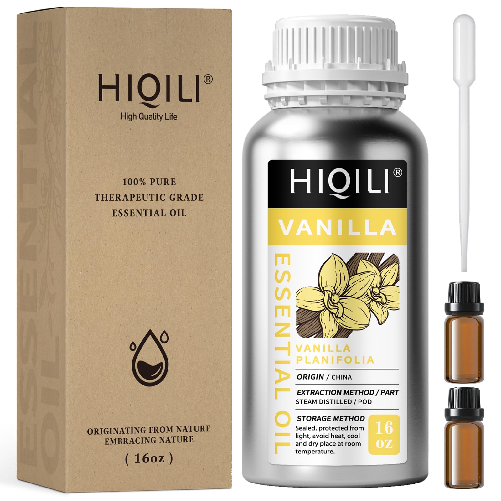 HIQILI Sandalwood Essential Oils 1 Fl Oz, 100% Pure Natural Therapeutic Grade for Skin, Diffuser, Perfume, Candle Soap Making, Includes Premium Quality Glass Dropper