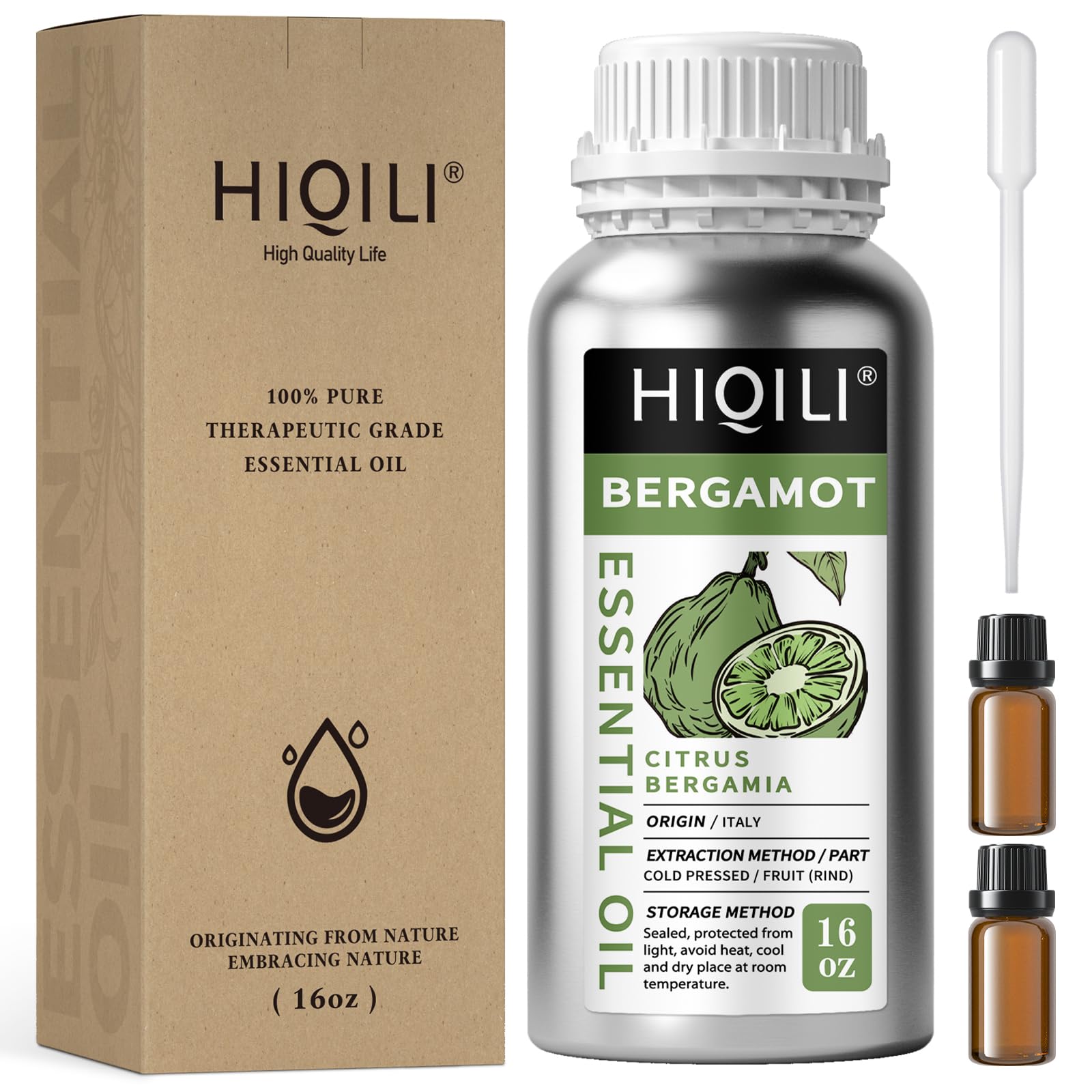 HIQILI Sandalwood Essential Oils 1 Fl Oz, 100% Pure Natural Therapeutic Grade for Skin, Diffuser, Perfume, Candle Soap Making, Includes Premium Quality Glass Dropper