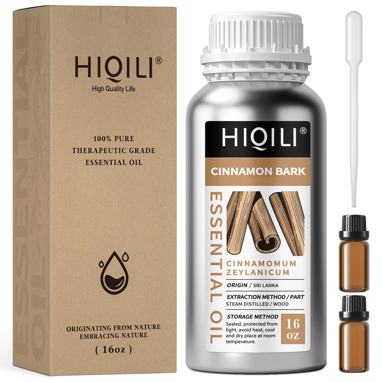 HIQILI Sandalwood Essential Oils 1 Fl Oz, 100% Pure Natural Therapeutic Grade for Skin, Diffuser, Perfume, Candle Soap Making, Includes Premium Quality Glass Dropper