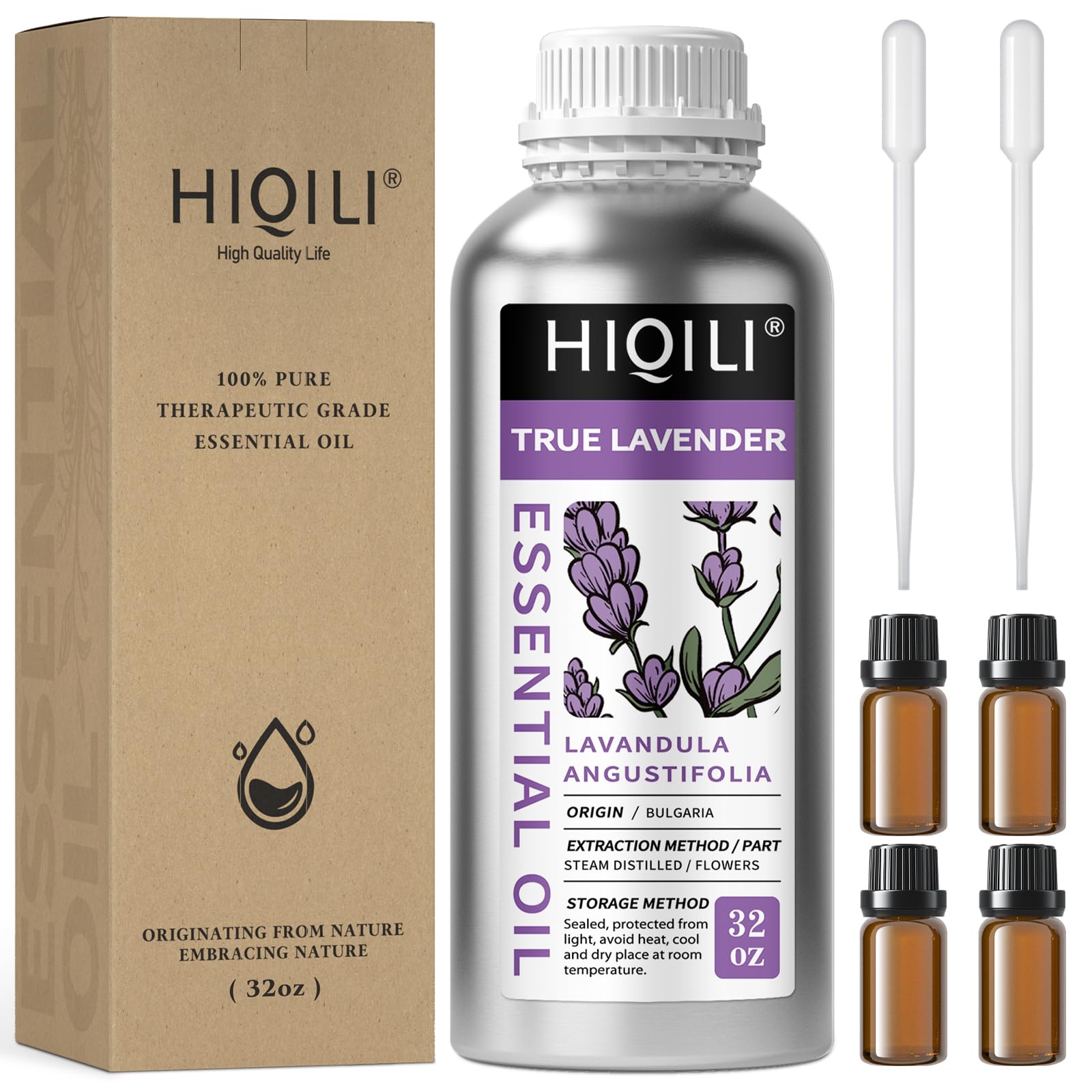 HIQILI Sandalwood Essential Oils 1 Fl Oz, 100% Pure Natural Therapeutic Grade for Skin, Diffuser, Perfume, Candle Soap Making, Includes Premium Quality Glass Dropper