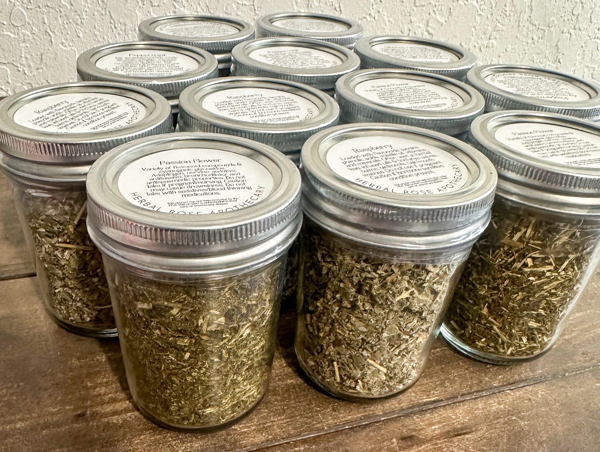 Dried Herbs Small Jars